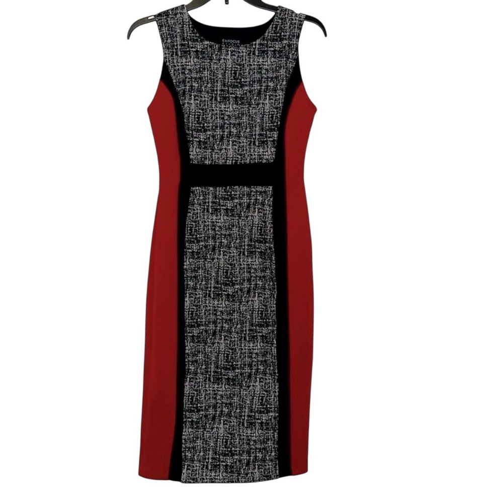 ⚡️ 3 for $30 ⚡️ Enfocus Studio Women’s Size 4 Sleeveless Sheath Dress